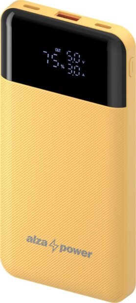 AlzaPower Parade Gen2 10000mAh Power Delivery (22,5W) žlutá