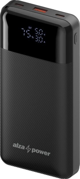 AlzaPower Parade Gen2 20000mAh Power Delivery (22,5W) černá