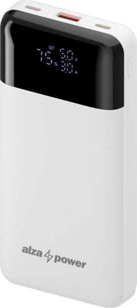 AlzaPower Parade Gen2 20000mAh Power Delivery (22,5W) bílá