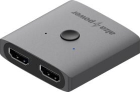 AlzaPower 2in1 Bi-Directional HDMI 4K/60Hz Switch šedý