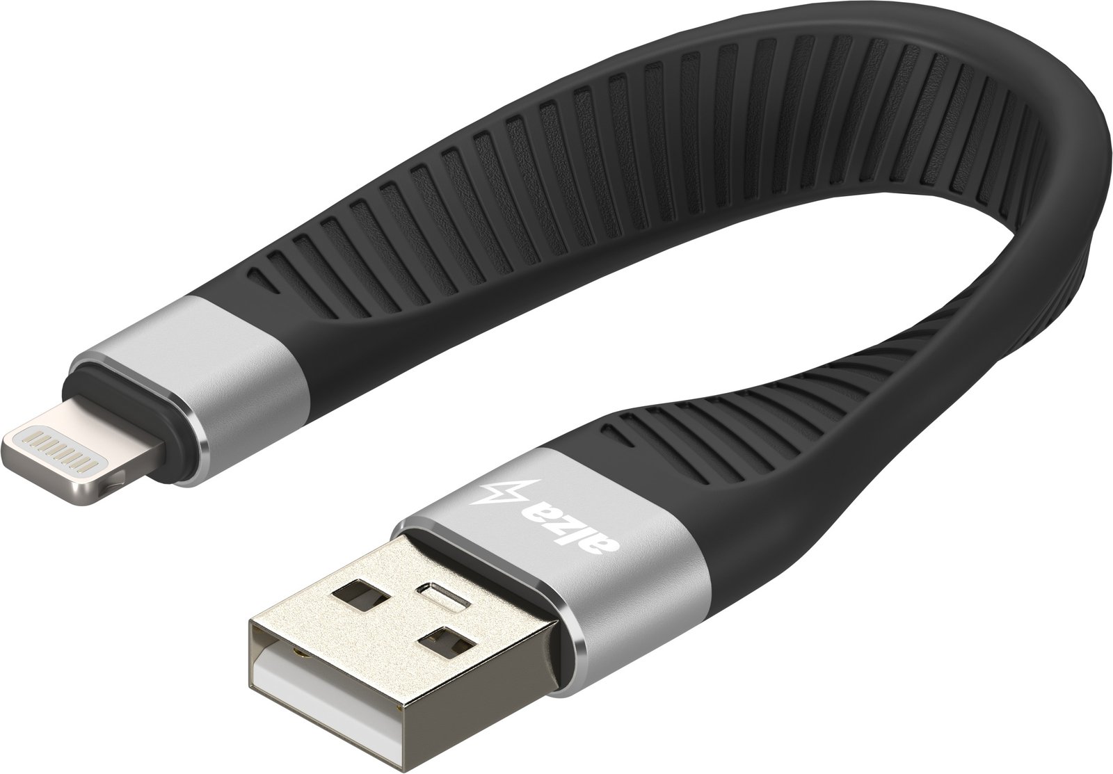 AlzaPower FlexCore USB-A to Lightning MFi černý