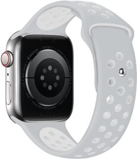 Eternico Sporty pro Apple Watch 38mm / 40mm / 41mm / 42mm Cloud White and Gray