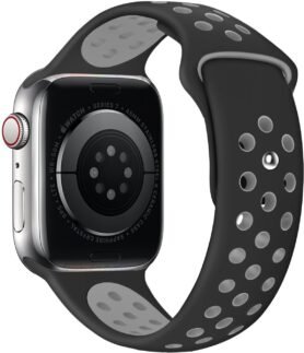 Eternico Sporty pro Apple Watch 44mm / 45mm / 46mm / Ultra 49mm Elephant Gray and Black