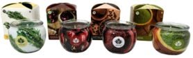 ARÔME Set svíček  ve skle a flower bo×u 4 × 90 g