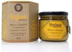 Song of India Organic Goodness Svíčka Mysore Chandan Sandalwood, 200g