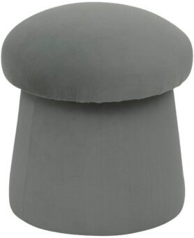 Atmosphera Kulatý taburet NOA, houba, průměr 37 cm, šedý