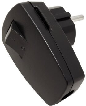 Bachmann Konektor síťový 250 V / 16 A, samec, CEE 7 / 7, s vypínačem, na kabel, černý (911.171)