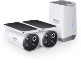 Baseus Security S1 Pro 3K (sada 2 ks + centrální stanice) bílá