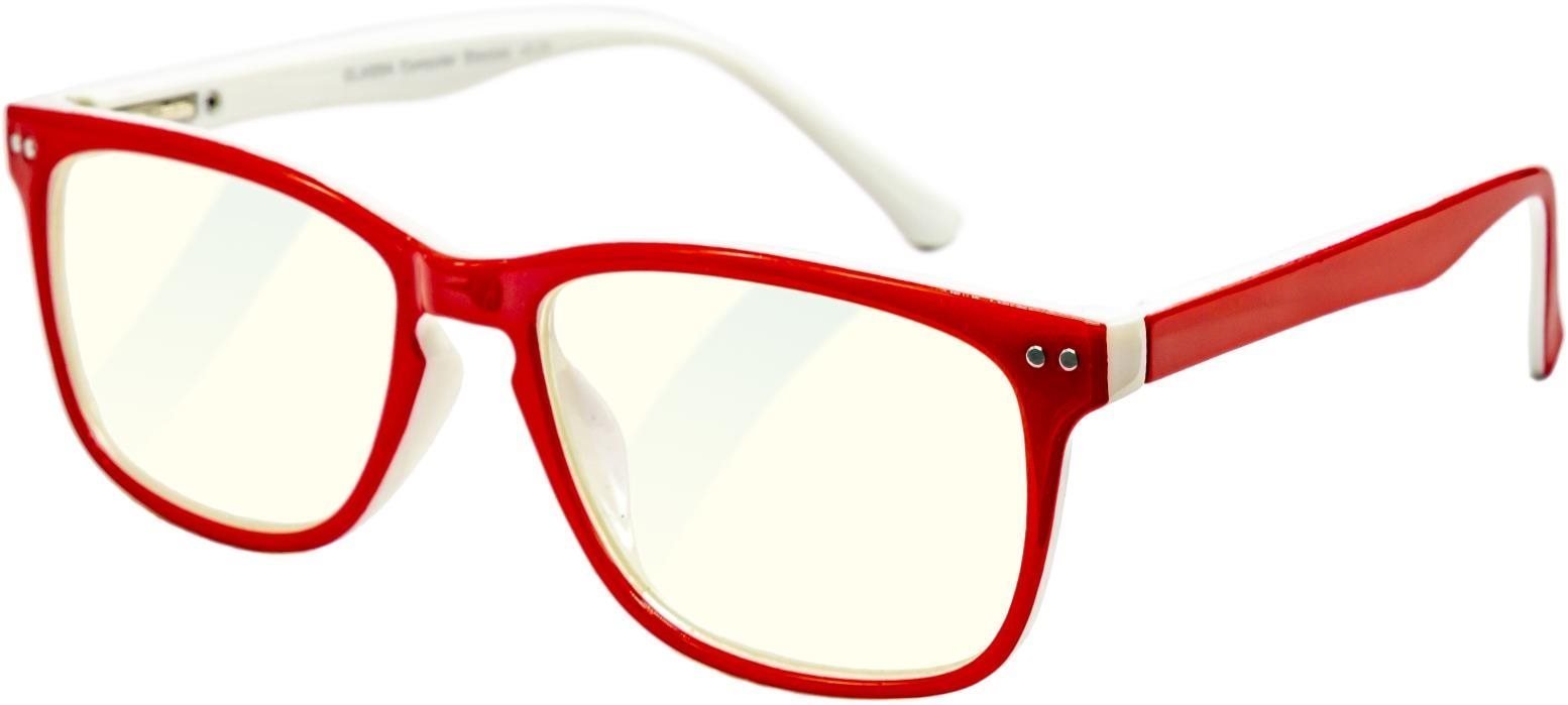 GLASSA Blue Light Blocking Glasses PCG 07, dioptrie: +0.00 červená