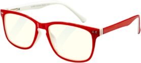 GLASSA Blue Light Blocking Glasses PCG 07, dioptrie: +2.00 červená