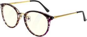 GLASSA Blue Light Blocking Glasses PCG 010, dioptrie +2,00  vínovo zlatá
