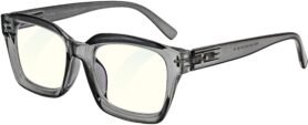 GLASSA Blue Light Blocking Glasses PCG 014, +1,50 dio, šedé transparentní