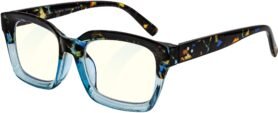 GLASSA Blue Light Blocking Glasses PCG 014, +2,50 dio, modrý vzor