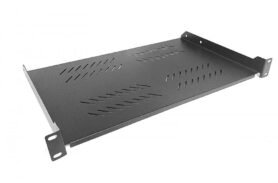 19“ Police CTnet s perforací 1U 280 mm - černá