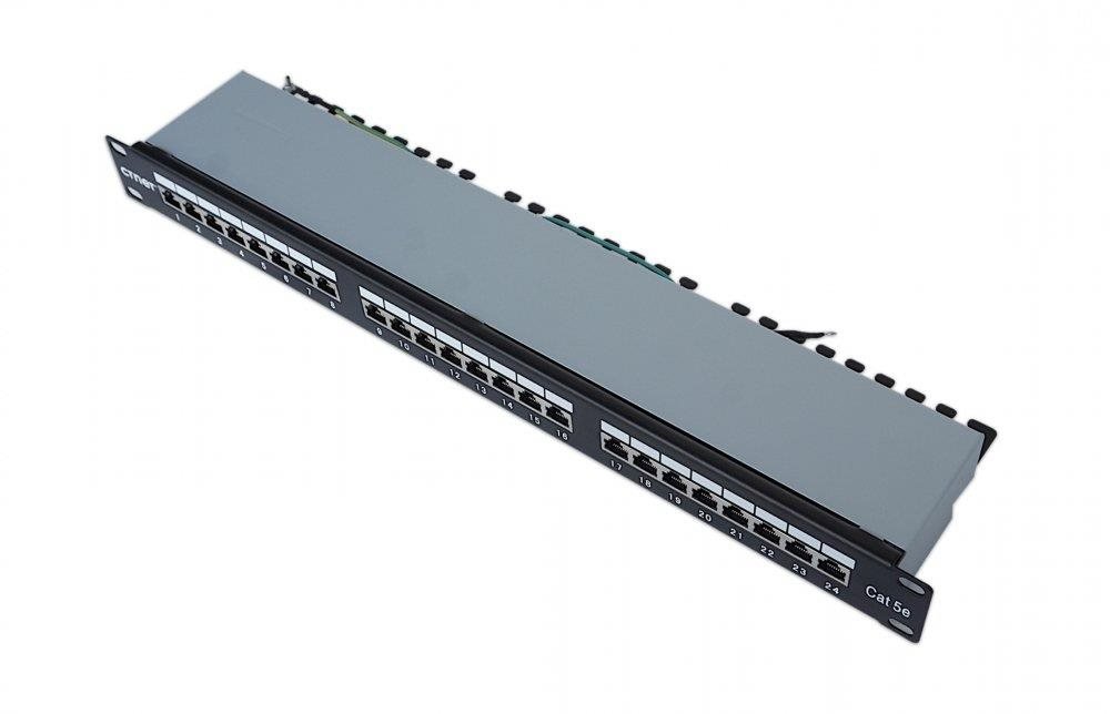 CTnet Patch panel 24 port FTP cat.6A, 1U