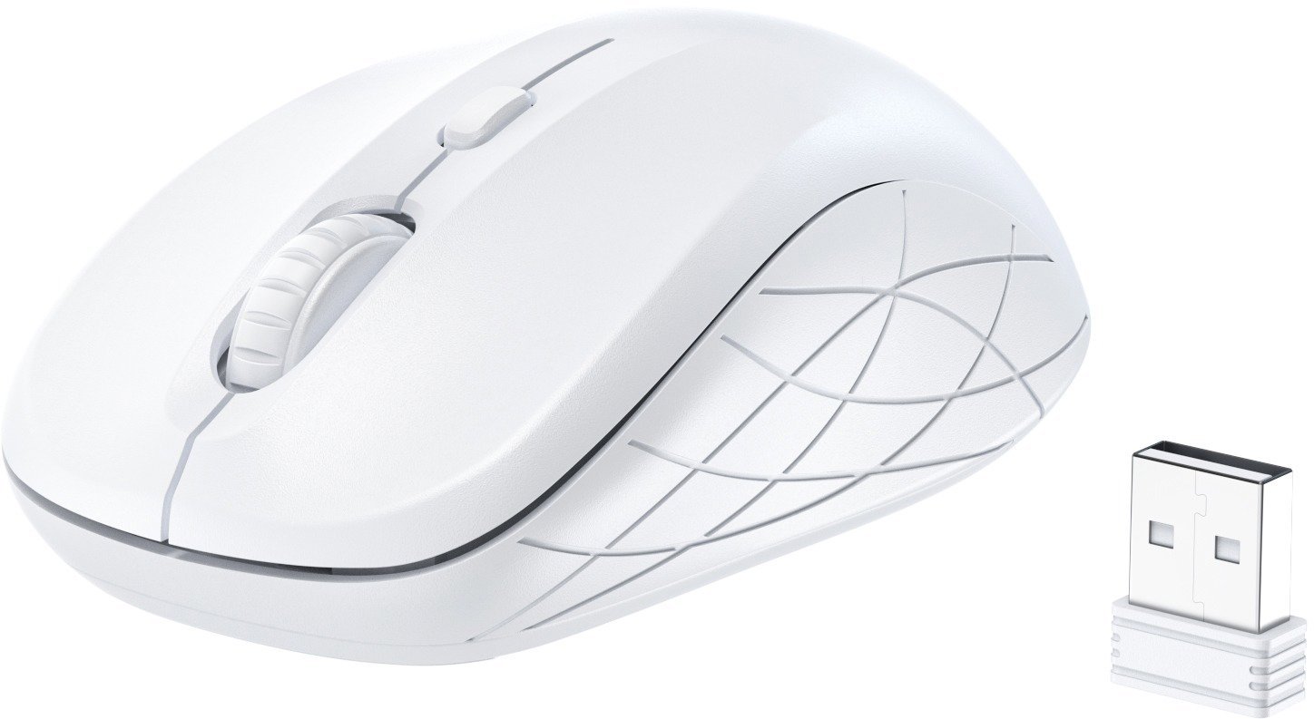 ChoeTech single-mode 2.4G wireless mouse, white