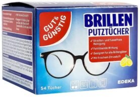 GUT & GÜNSTIG Ubrousky na brýle Lemon 54 ks