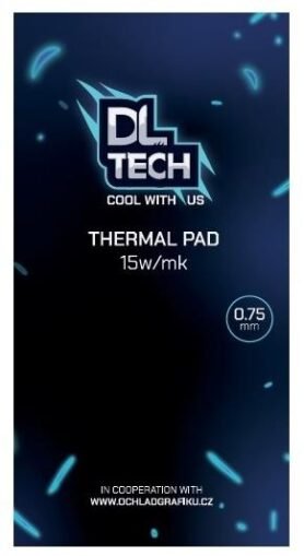 DLTech Thermal Pad 90 × 50 × 0,75 mm 15 W/mK