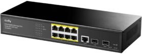 CUDY 8-Port Layer 2 Managed Gigabit PoE+ Switch with 2 Gigabit SFP Slots, 120W