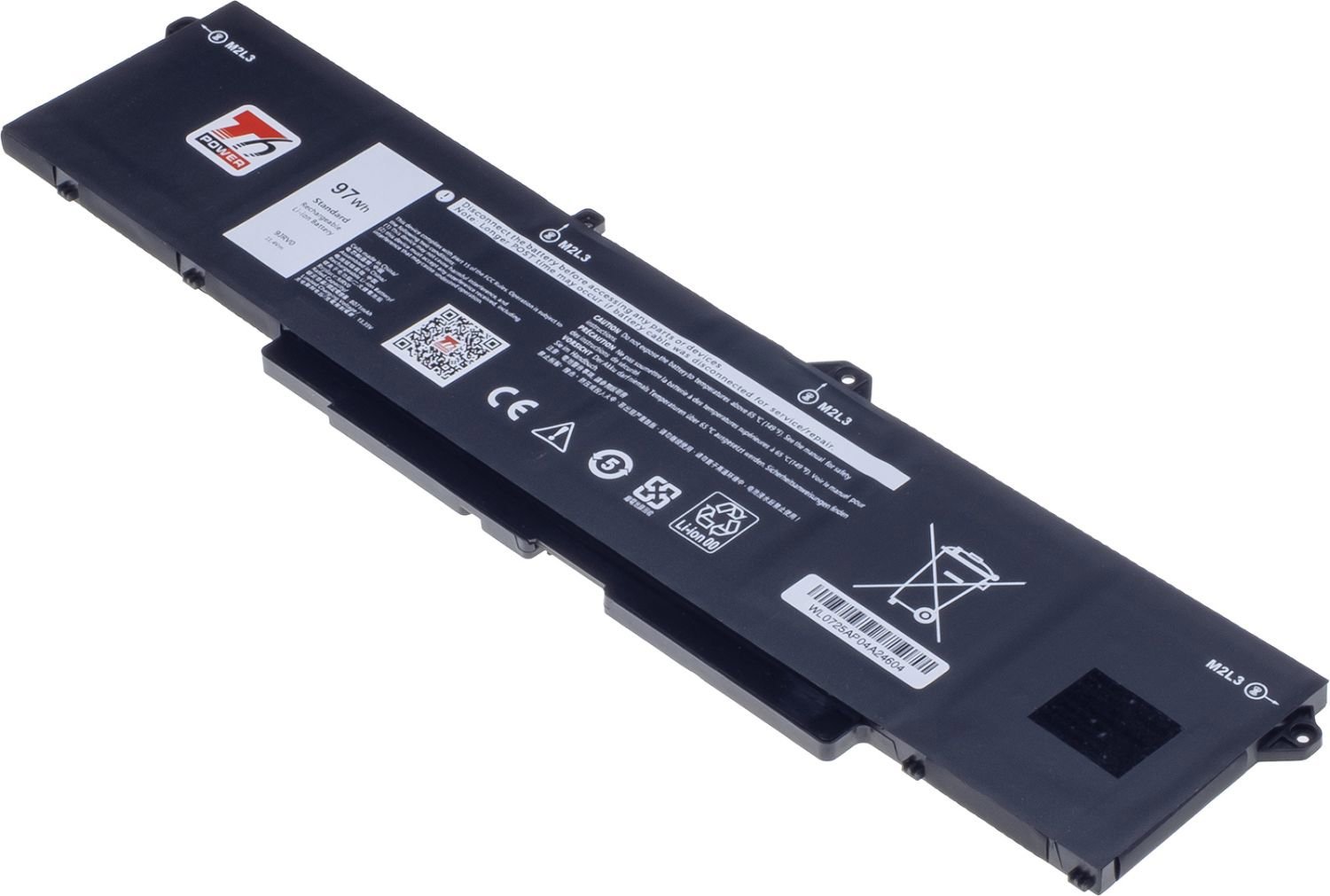 T6 Power pro Dell Latitude 5521, 5531, Precision 3561, 3571, 3581, 8500 mAh, 97 Wh, 6cell, Li-poly