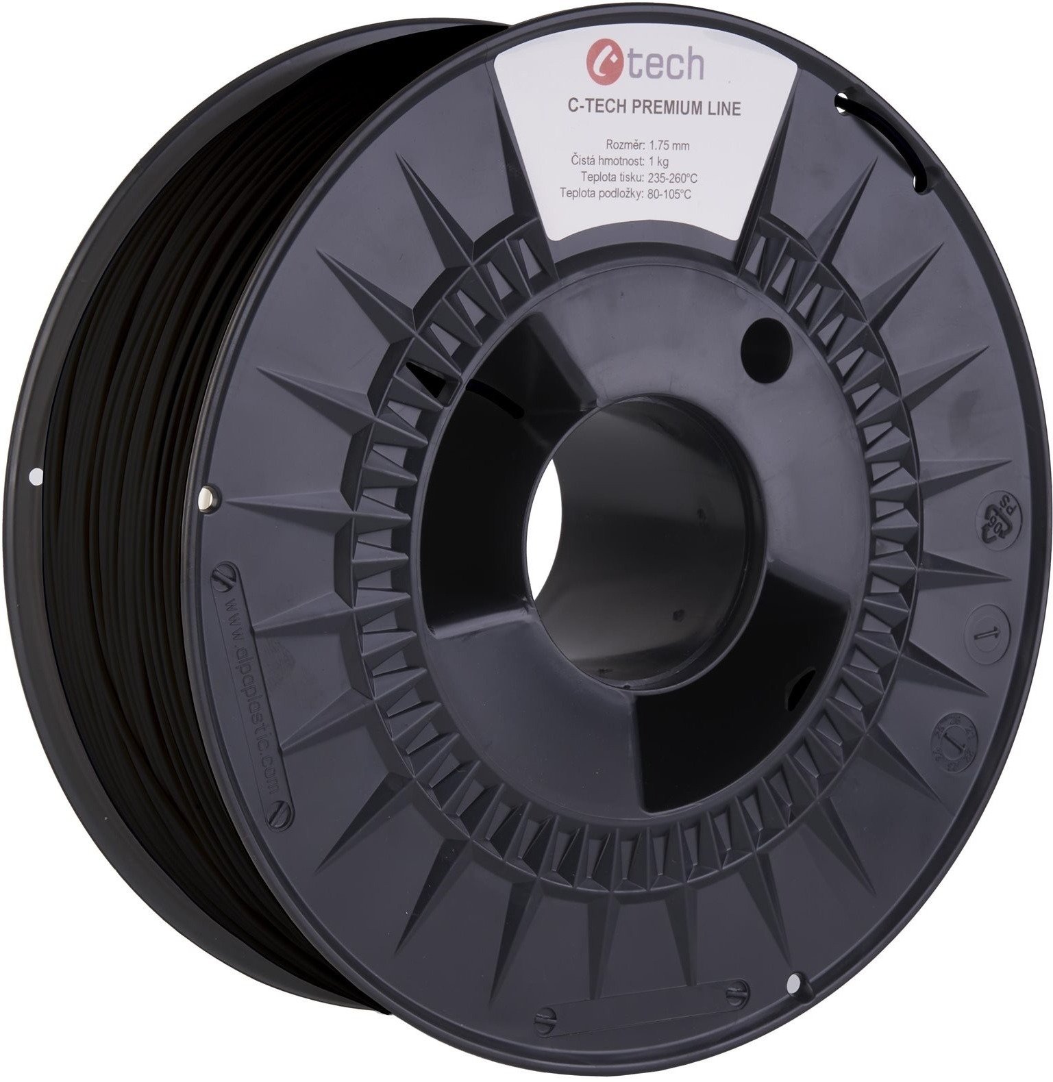 C-TECH filament PREMIUM LINE ASA dopravní černá RAL9017