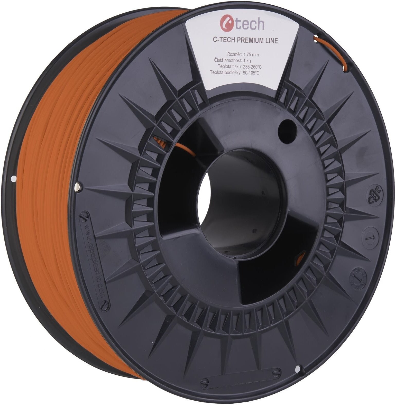 C-TECH filament PREMIUM LINE PLA žlutooranžová RAL2000