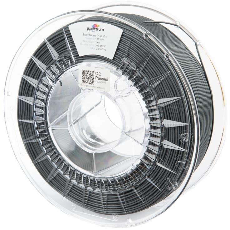 Filament Spectrum PLA Pro 1.75mm Dark Grey 1kg
