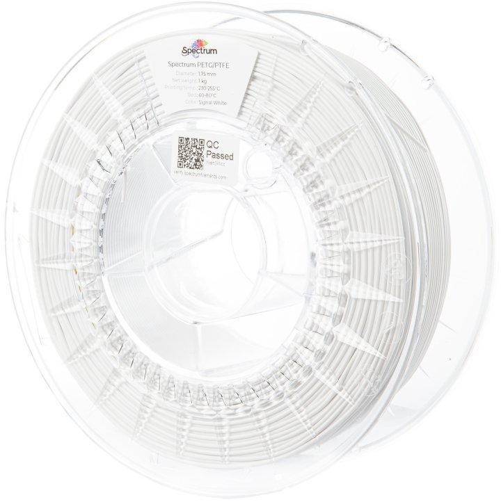 Filament Spectrum PET-G/PTFE 1.75mm Signal White 1kg