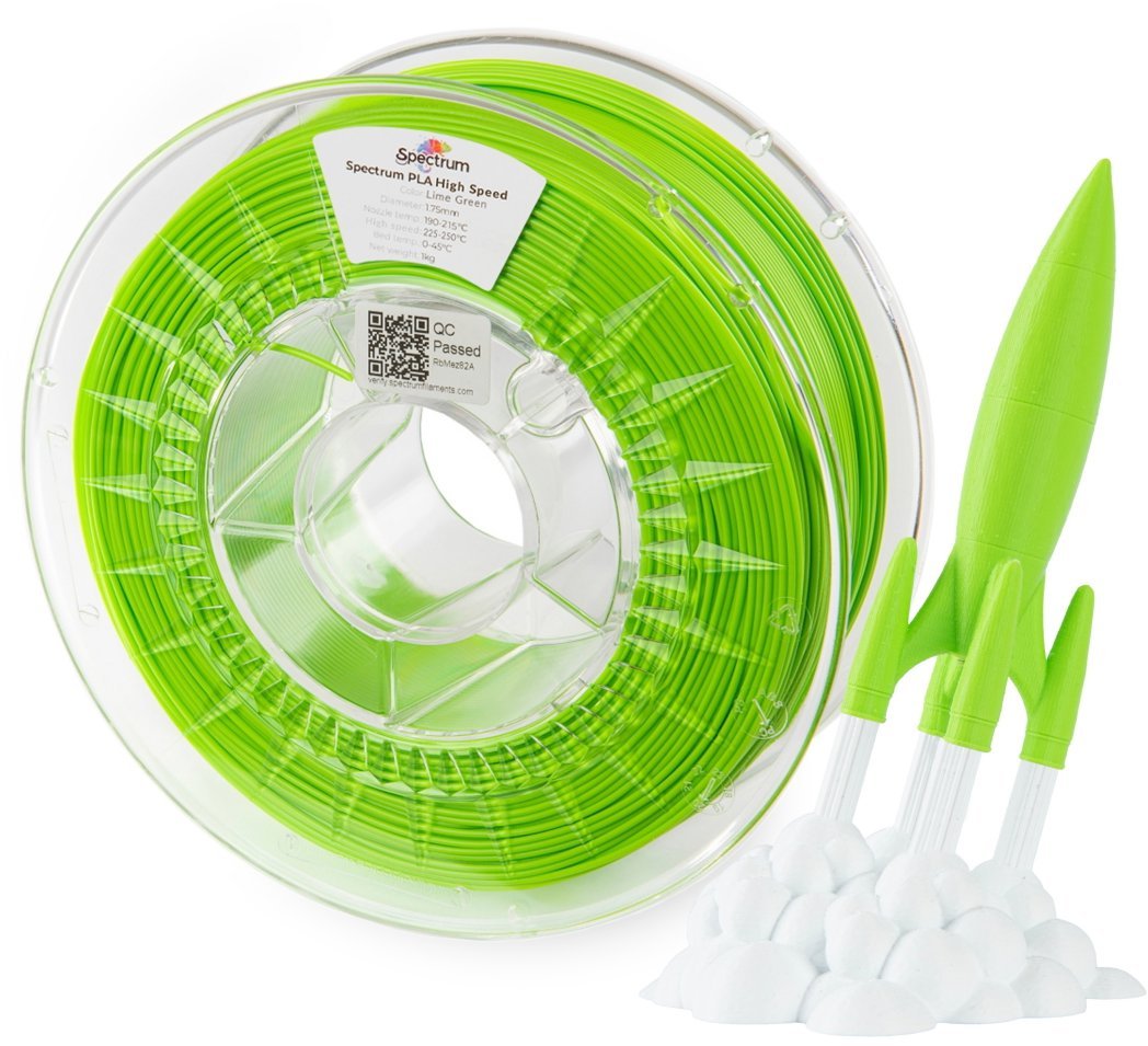 Filament Spectrum PLA High Speed 1.75mm Lime Green 1kg