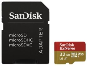 SANDISK MicroSDHC 32GB Extreme + SD adaptér