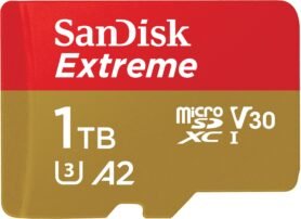 SANDISK microSDXC 1TB Extreme + Rescue PRO Deluxe + SD adaptér