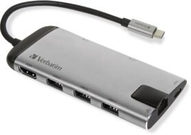 VERBATIM USB-C Multiport HUB USB 3.1 GEN 1/ 3x USB  3.0/ HDMI/ SDHC/ microSDHC/ RJ45