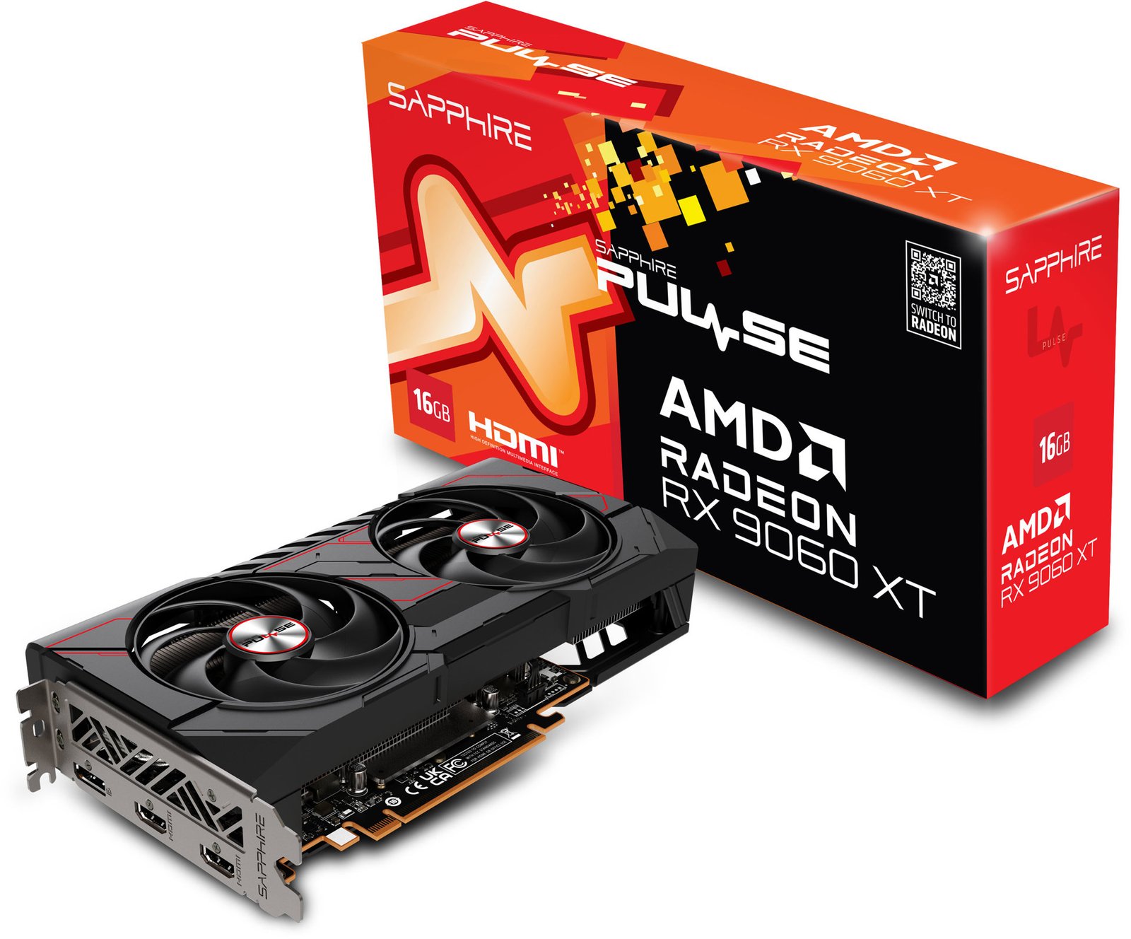 SAPPHIRE PULSE AMD Radeon RX 9060 XT GAMING OC 16G