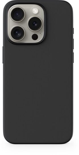 Epico Mag+ silikonový kryt pro iPhone 15 Pro Max  s podporou MagSafe - černý