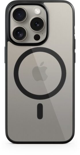 Epico Mag+ Hero kryt pro iPhone 15 Pro s podporou MagSafe - transparentní černá