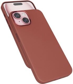 Epico Mag+ kožený kryt iPhone 15 - hnědý
