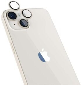 Epico Hliníkové ochranné sklo na čočky fotoaparátu pro iPhone 14 / 14 Plus hvězdně bílá