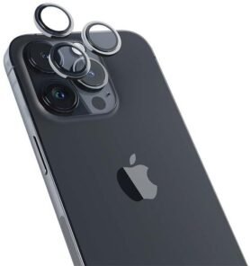 Epico Hliníkové ochranné sklo na čočky fotoaparátu pro iPhone 14 Pro / 14 Pro Max vesmírně černá
