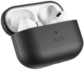 Epico kožené pouzdro AirPods Pro 3 - černá