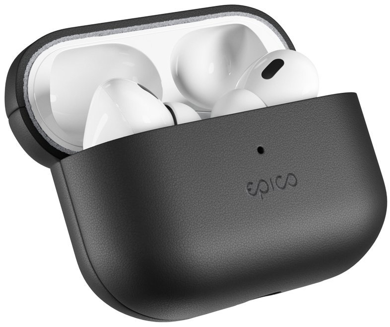 Epico kožené pouzdro AirPods Pro 3 - černá