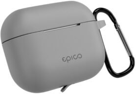 Epico silikonové pouzdro s karabinou AirPods Pro 3 - šedá