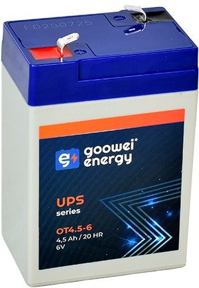 GOOWEI ENERGY Bezúdržbový olověný akumulátor AGM OT4.5-6 F1, 6V, 4.5Ah