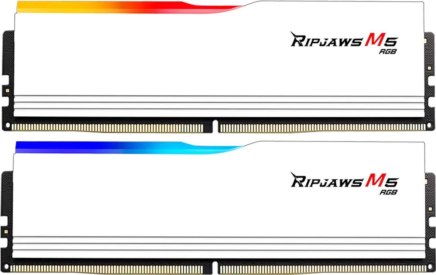 G.SKILL 32GB KIT DDR5 6400MT/s CL32 Ripjaws M5 RGB White