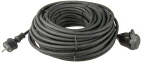 Emos Prodlužovací kabel gumový 20m 3x1.5mm, černý