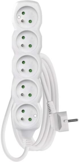 EMOS Prodlužovací kabel – 5 zásuvek, 2m, bílý