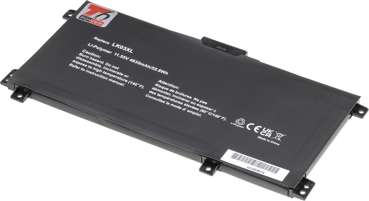 T6 Power pro HP Envy 15-cn1000 x360 serie, Li-Poly, 4835 mAh (55 Wh), 11,55 V