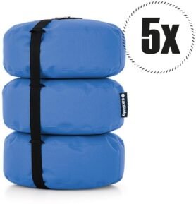 SakyPaky Sedací vaky - 5x Triburet azurový