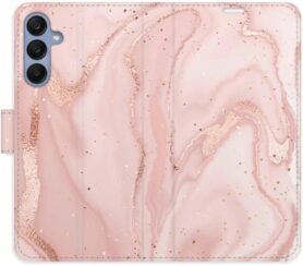 iSaprio Flip pouzdro RoseGold Marble pro Samsung Galaxy A25 5G