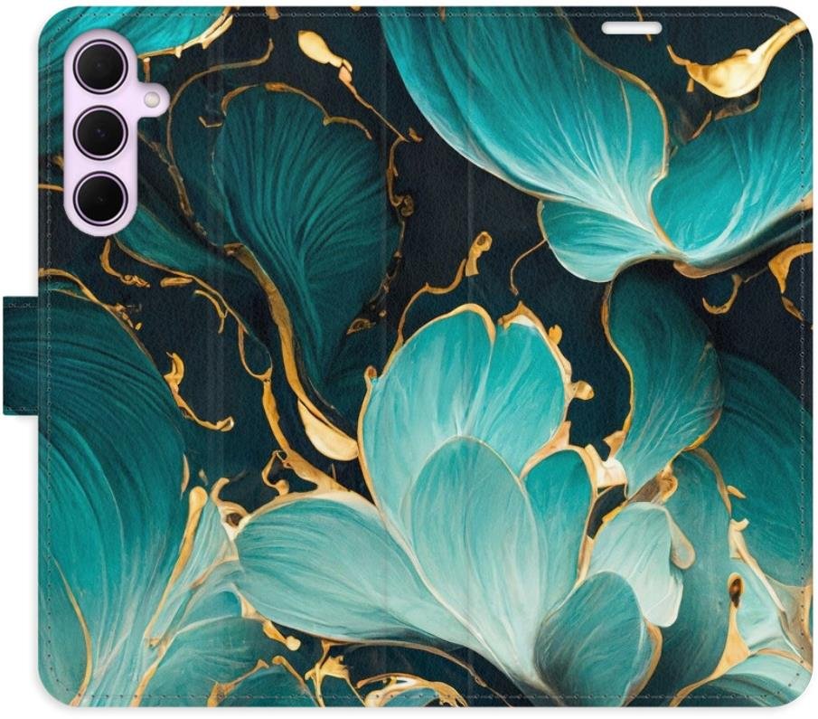 iSaprio Flip pouzdro Blue Flowers 02 pro Samsung Galaxy A35 5G