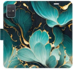 iSaprio Flip pouzdro Blue Flowers 02 pro Samsung Galaxy A71